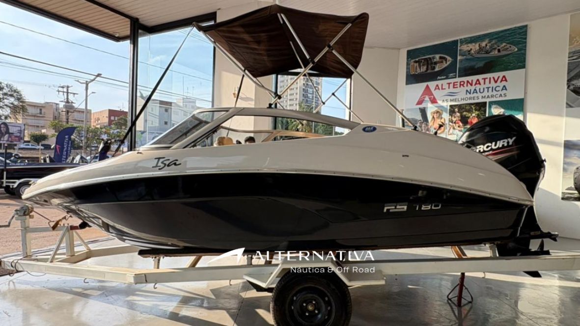 Lancha FS YACHTS 180 (2013) 124hrs - Motor Mercury 90hp 4T + Carreta rodoviária - Lj