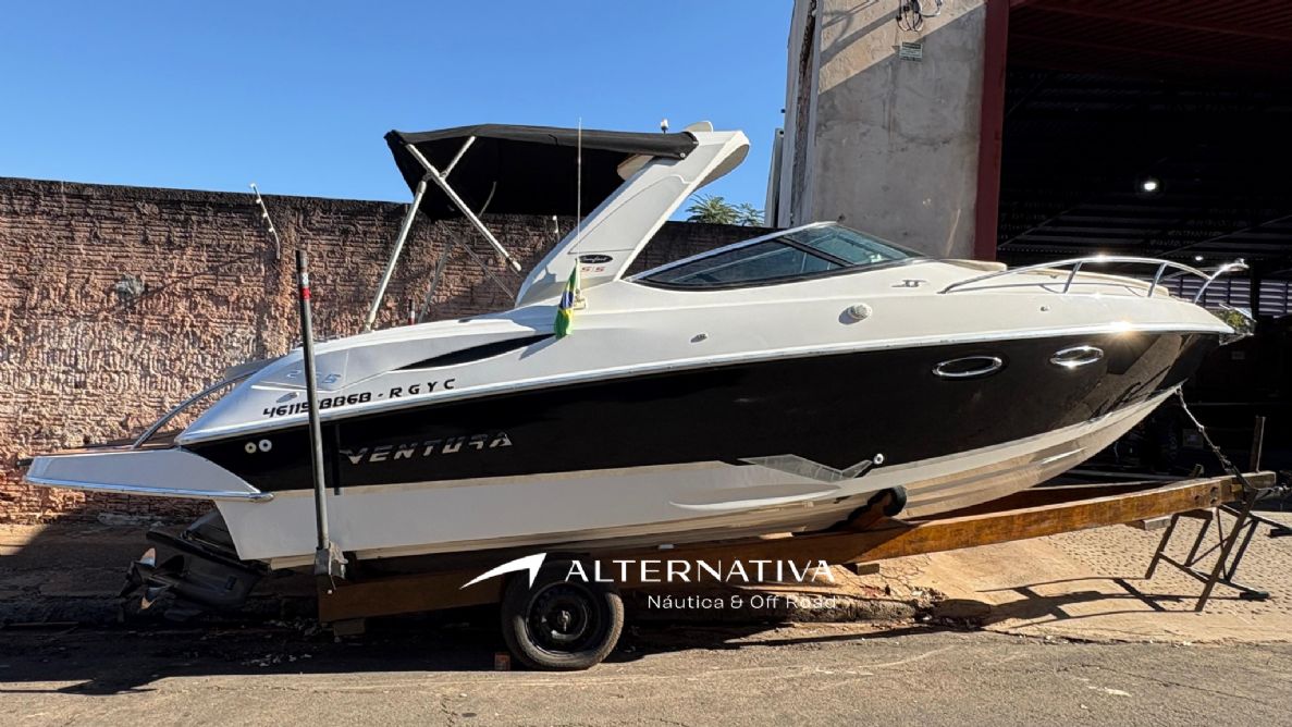 Ventura 265 Comfort (2015) 169h - Motor Volvo Penta 300hp + Carreta de madeira - Lj